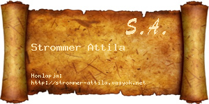Strommer Attila névjegykártya
